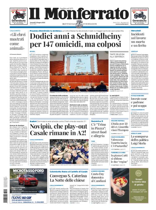 Il Monferrato - Edizione 43 del 09/06/2023